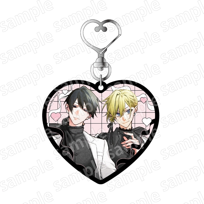 VORBESTELLUNG BL Merch Herzförmiger Schlüsselanhänger Black & Pink ver.