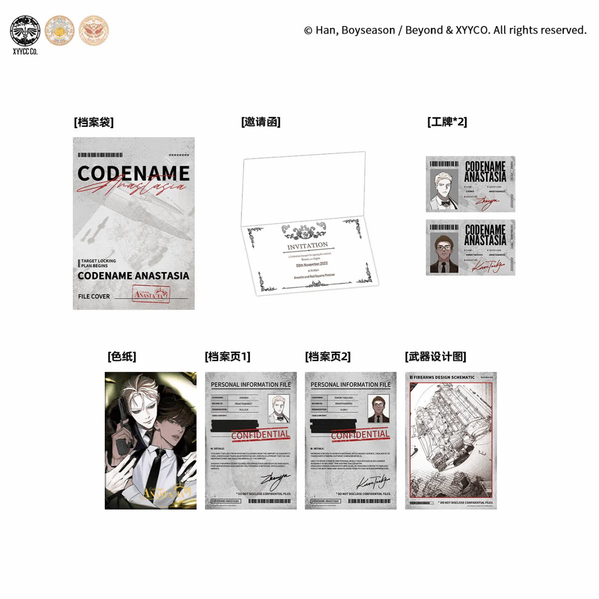 VORBESTELLUNG Codename Anastasia Merch