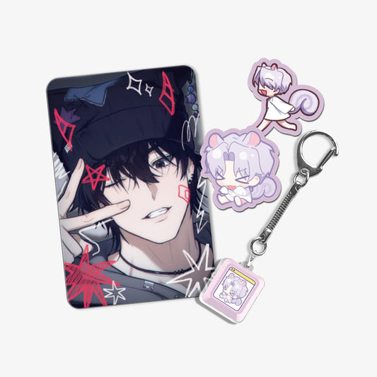 VORBESTELLUNG Virtual Strangers Keycap Keyring Set Yoon Ji-gu