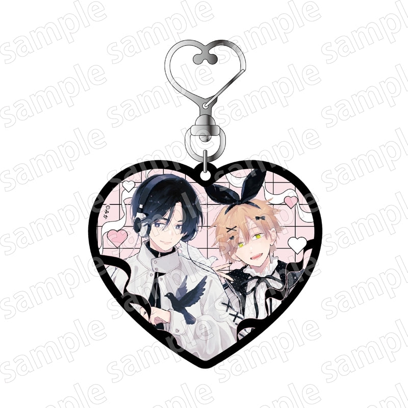 VORBESTELLUNG BL Merch Herzförmiger Schlüsselanhänger Black & Pink ver.
