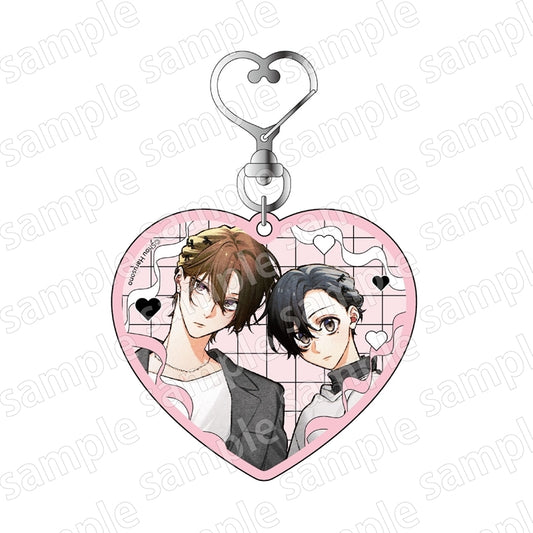 VORBESTELLUNG BL Merch Herzförmiger Schlüsselanhänger Black & Pink ver.
