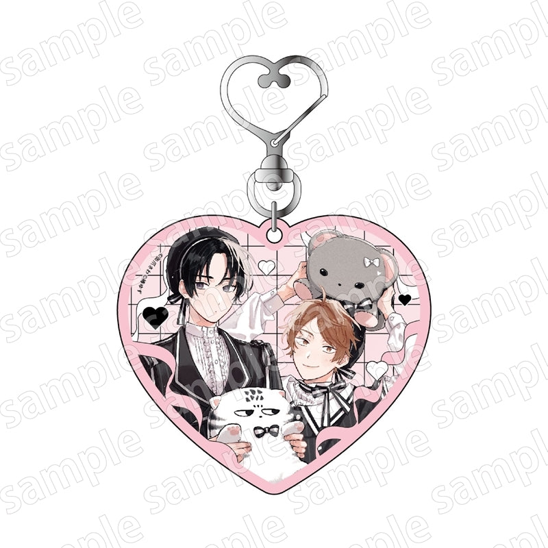 VORBESTELLUNG BL Merch Herzförmiger Schlüsselanhänger Black & Pink ver.